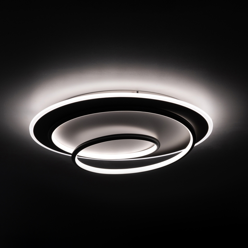 BRILAGI - hämardatav LED-laelamp FLARE LED/70W/230V 3000–6000K Ø 50 cm valge/must + kaugjuhtimispult