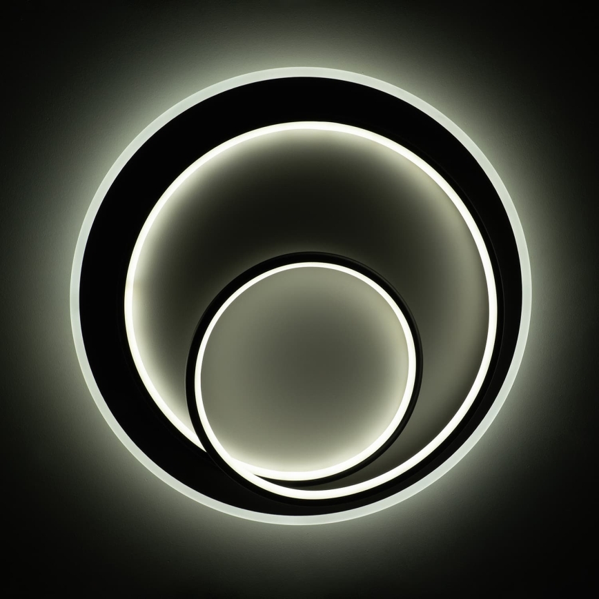 BRILAGI - hämardatav LED-laelamp FLARE LED/70W/230V 3000–6000K Ø 50 cm valge/must + kaugjuhtimispult