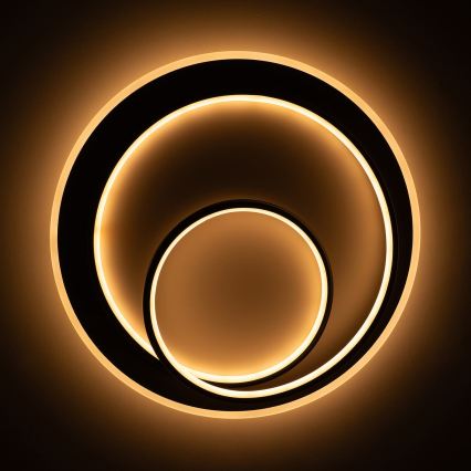BRILAGI - hämardatav LED-laelamp FLARE LED/70W/230V 3000–6000K Ø 50 cm valge/must + kaugjuhtimispult