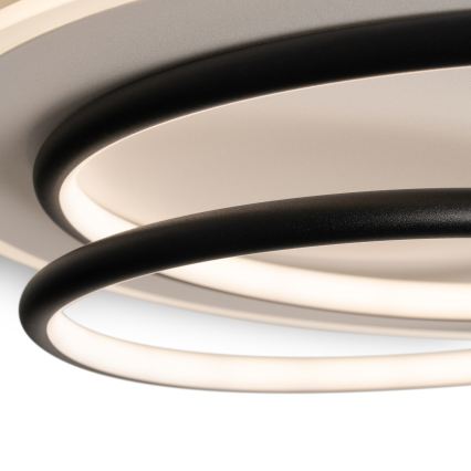 BRILAGI - hämardatav LED-laelamp FLARE LED/70W/230V 3000–6000K Ø 50 cm valge/must + kaugjuhtimispult