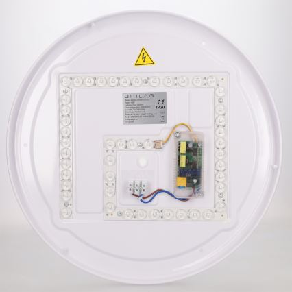 Brilagi - LED-hämardatav laelamp FLOCO LED/48W/230V 3000-6500K läbimõõt 40 cm puitdekoor/must + kaugjuhtimispult