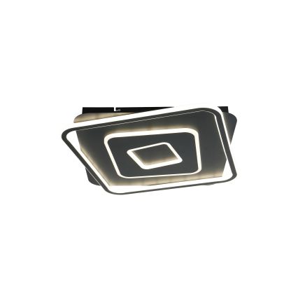 Brilagi - Hämardatav LED-laevalgusti IRIS LED/98W/230V 3000-6000K 50x50 cm must + kaugjuhtimispult