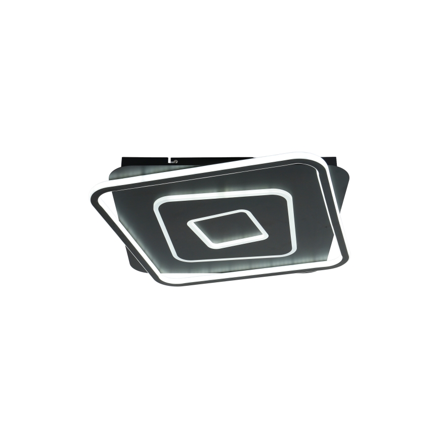 Brilagi - Hämardatav LED-laevalgusti IRIS LED/98W/230V 3000-6000K 50x50 cm must + kaugjuhtimispult