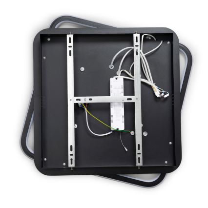 BRILAGI - Hämardatav LED-laevalgusti IRIS LED/98W/230V 3000-6000K 50x50 cm must + kaugjuhtimispult