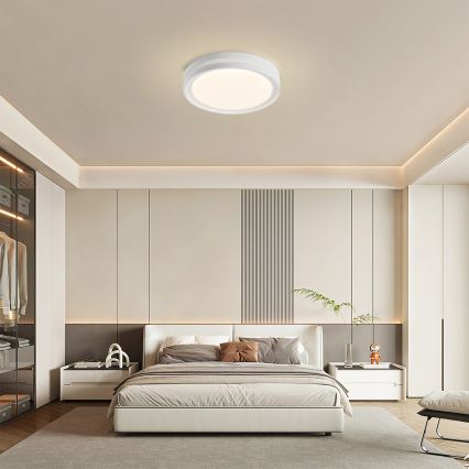 Brilagi - hämardatav LED laevalgusti KREON LED/54W/230V 3000–6000K must Ø 38 cm + kaugjuhtimispult