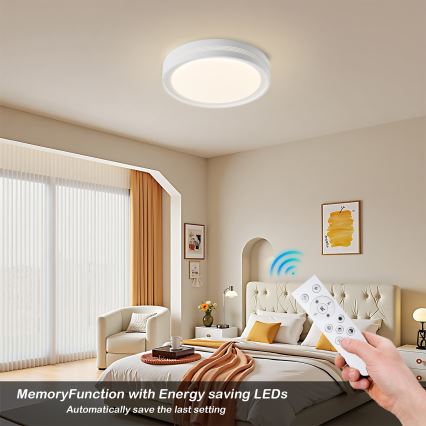 Brilagi - hämardatav LED laevalgusti KREON LED/54W/230V 3000–6000K must Ø 38 cm + kaugjuhtimispult