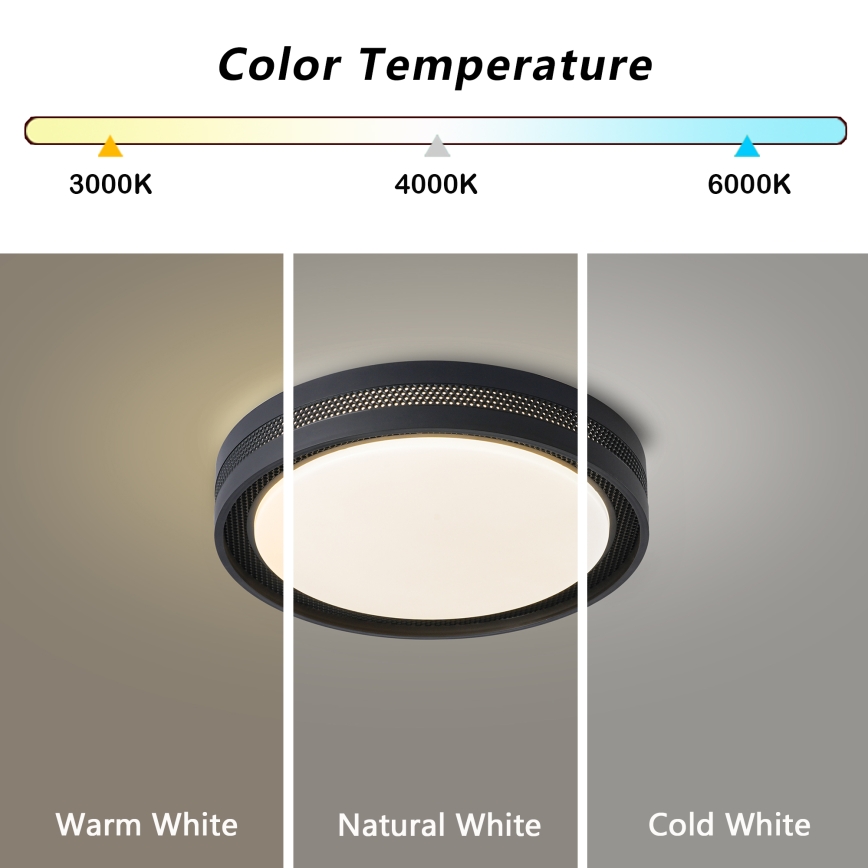 Brilagi - LED hämardatav laelamp KREON LED/54W/230V 3000-6000K valge, läbimõõt 38 cm + kaugjuhtimispult