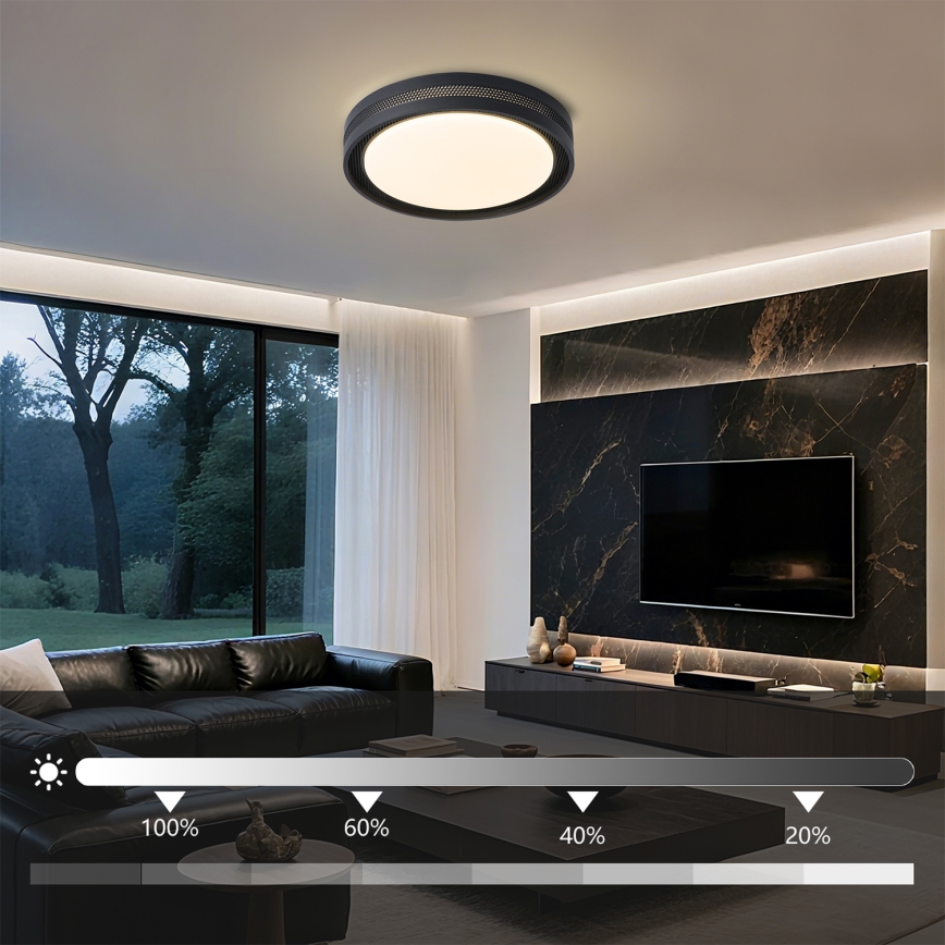 Brilagi - LED hämardatav laelamp KREON LED/54W/230V 3000-6000K valge, läbimõõt 38 cm + kaugjuhtimispult