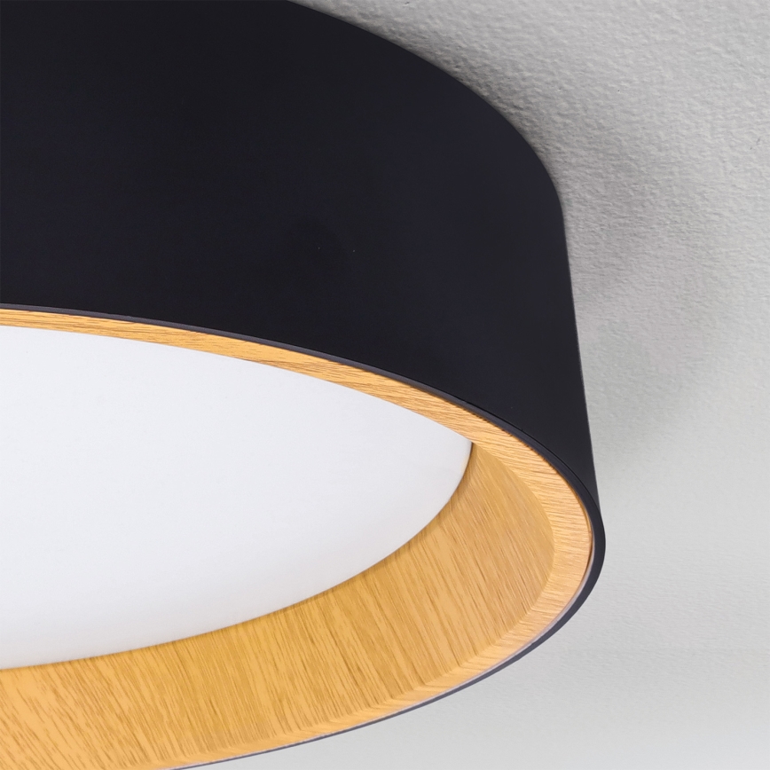 Brilagi - hämardatav LED-laelamp LARIOS LED/72W/230V 3000-6500K must läbimõõt 59 cm + kaugjuhtimispult