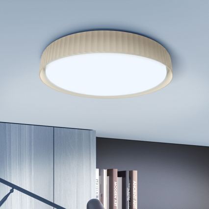 Brilagi - hämardatav LED laelamp LUCIA LED/48W/230V 3000-6500K Ø 41 cm beež + kaugjuhtimispult