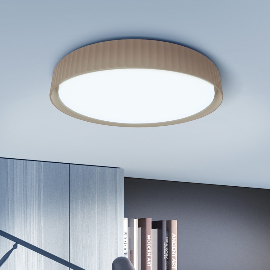 Brilagi - LED hämardatav laelamp LUCIA LED/48W/230V 3000-6500K läbimõõt 41 cm pruun + kaugjuhtimispult