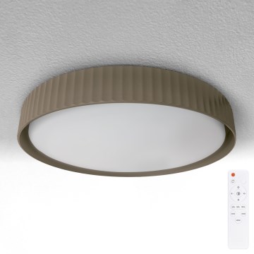Brilagi - Hämardatav LED-laelamp LUCIA LED/60W/230V 3000–6500K, läbimõõt 59 cm, taupe + kaugjuhtimispult