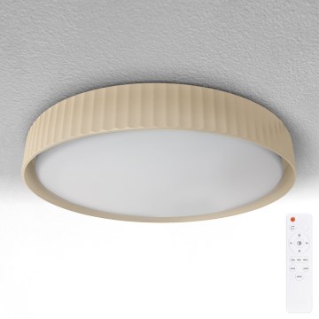 Brilagi - hämardatav LED-laelamp LUCIA LED/60W/230V 3000–6500K Ø 59 cm beež + kaugjuhtimispult