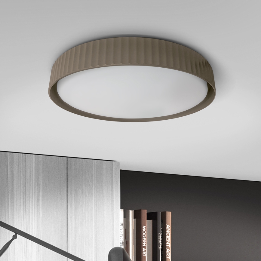 Brilagi - LED-hämardatav laelamp LUCIA LED/60W/230V 3000-6500K läbimõõt 59 cm taupe + kaugjuhtimispultiga