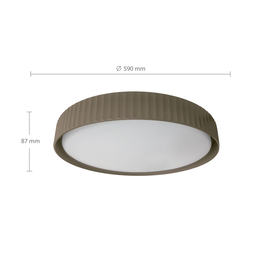 Brilagi - LED-hämardatav laelamp LUCIA LED/60W/230V 3000-6500K läbimõõt 59 cm taupe + kaugjuhtimispultiga