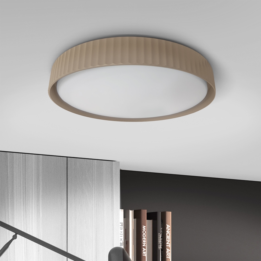 Brilagi - LED hämardatav laevalgusti LUCIA LED/60W/230V 3000-6500K läbimõõt 59 cm pruun + kaugjuhtimispult