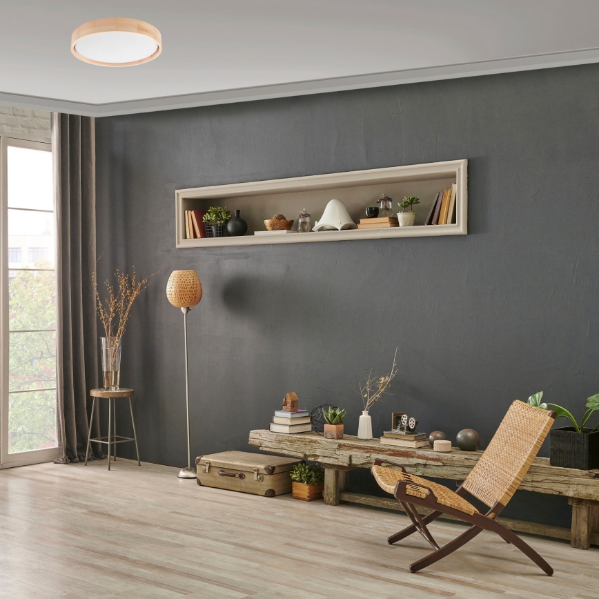 Brilagi - LED hämardatav laevalgusti MANAROLA LED/24W/230V, läbimõõt 42 cm, 3000-6500K + kaugjuhtimispult