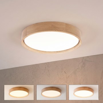 Brilagi - hämardatav LED-laelamp MANAROLA REMOTE LED/24W/230V 3000-6500K läbimõõt 41 cm tamm + kaugjuhtimispult