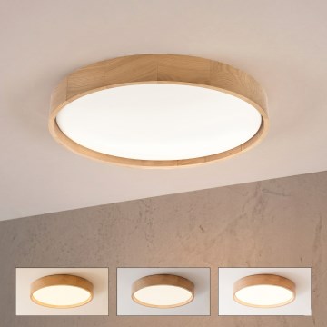 Brilagi - hämardatav LED-laelamp MANAROLA REMOTE LED/36W/230V 3000-6500K läbimõõt 51 cm tamm + kaugjuhtimispult