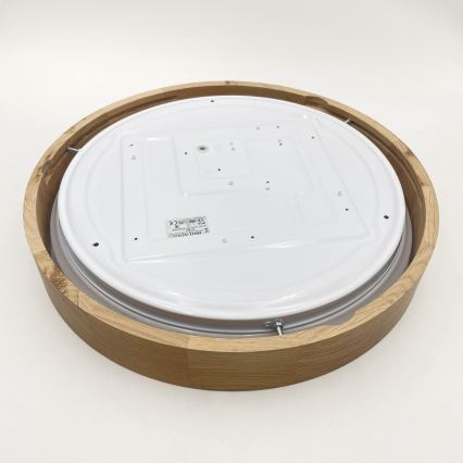 Brilagi - Hämardatav laelamp MANAROLA SMART STARS LED/24W/230V 3000-6000K Wi-Fi Tuya Beacon läbimõõt 41 cm tamm + kaugjuhtimispult