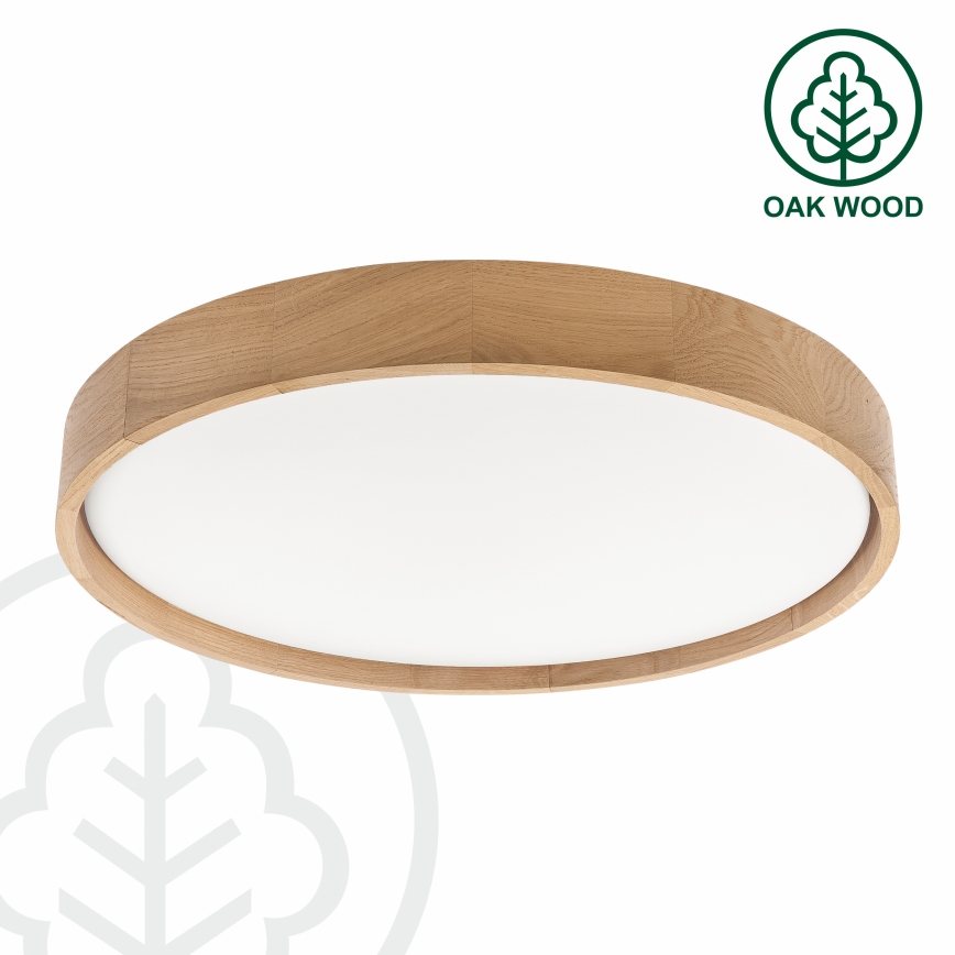 Brilagi - hämardatav LED laelamp MANAROLA SMART LED/36W/230V 3000-6000K Wi-Fi Tuya Beacon läbimõõt 51 cm tamm + kaugjuhtimispult