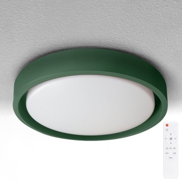 Brilagi - hämardatav LED-laelamp MATTEO LED/48W/230V 3000-6500K läbimõõt 41 cm roheline + kaugjuhtimispult