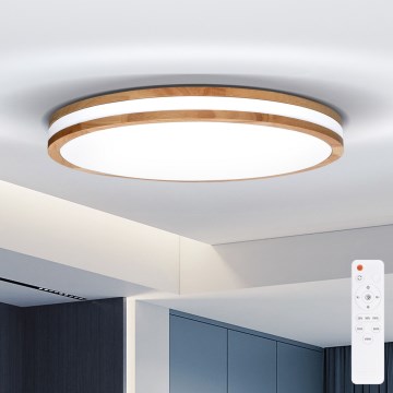 Brilagi - Hämardatav LED laelamp MOLINA LED/60W/230V 3000-6500K tamm, läbimõõt 58 cm + kaugjuhtimispult
