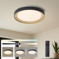 Brilagi - hämardatav LED-laelamp NEXO LED/48W/230V 3000-6000K must läbimõõt 43 cm + kaugjuhtimispult