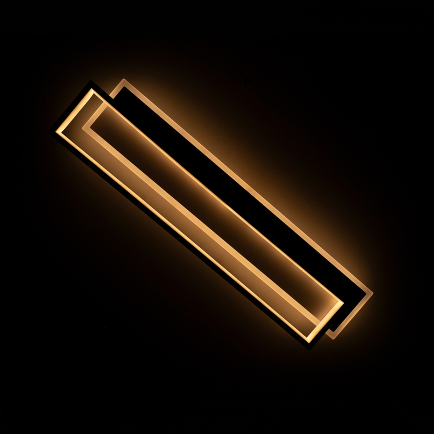 BRILAGI - LED hämardatav laelamp OUTLINE LED/66W/230V 3000-6000K 15x60 cm valge/must + kaugjuhtimispult