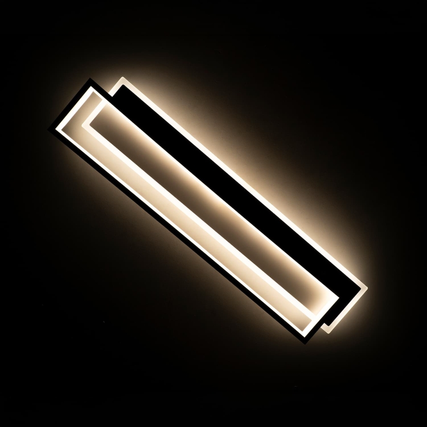 BRILAGI - LED hämardatav laelamp OUTLINE LED/66W/230V 3000-6000K 15x60 cm valge/must + kaugjuhtimispult