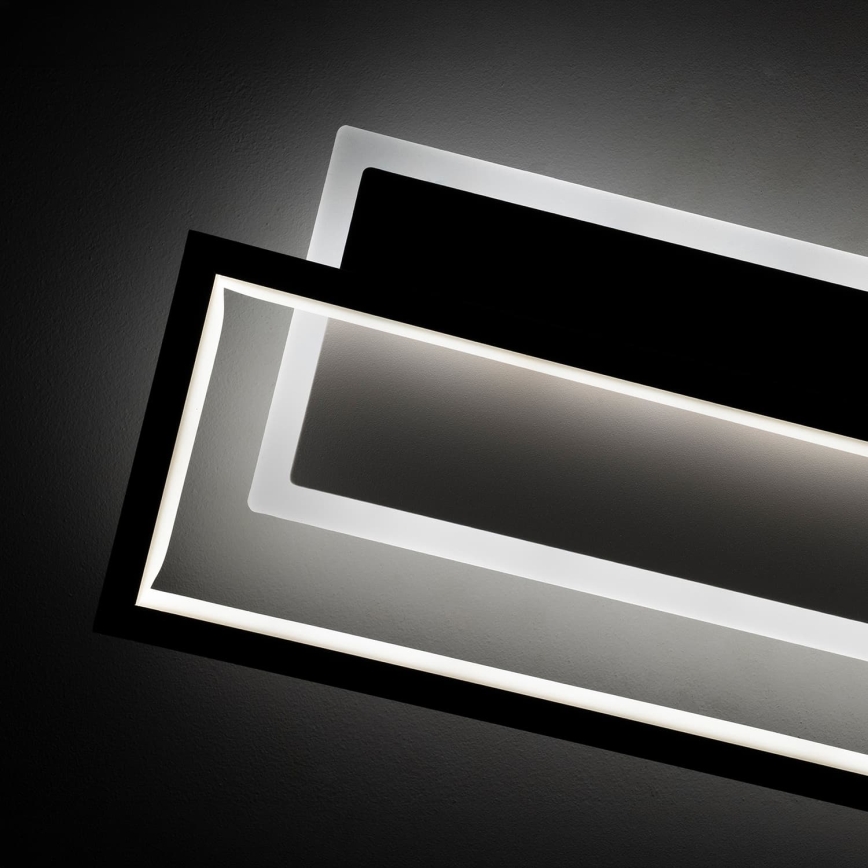 BRILAGI - LED hämardatav laelamp OUTLINE LED/66W/230V 3000-6000K 15x60 cm valge/must + kaugjuhtimispult