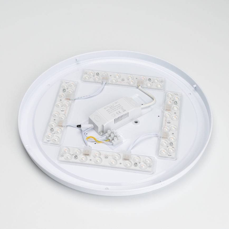 Brilagi - LED-hämardatav laelamp PINE LED/24W/230V puit, läbimõõt 42 cm, 3000-6500K + kaugjuhtimispult