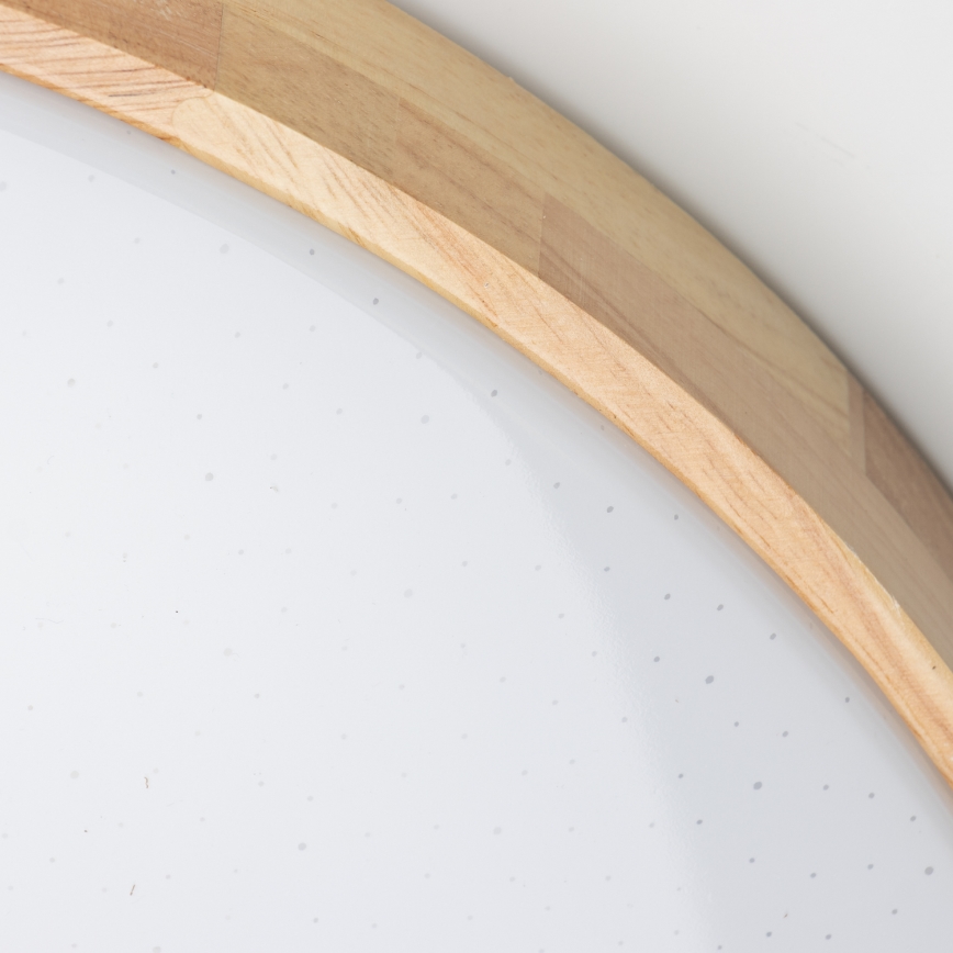 Brilagi - Hämardatav LED-laelamp PINE LED/60W/230V puit, läbimõõt 52 cm 3000-6500K + kaugjuhtimispult