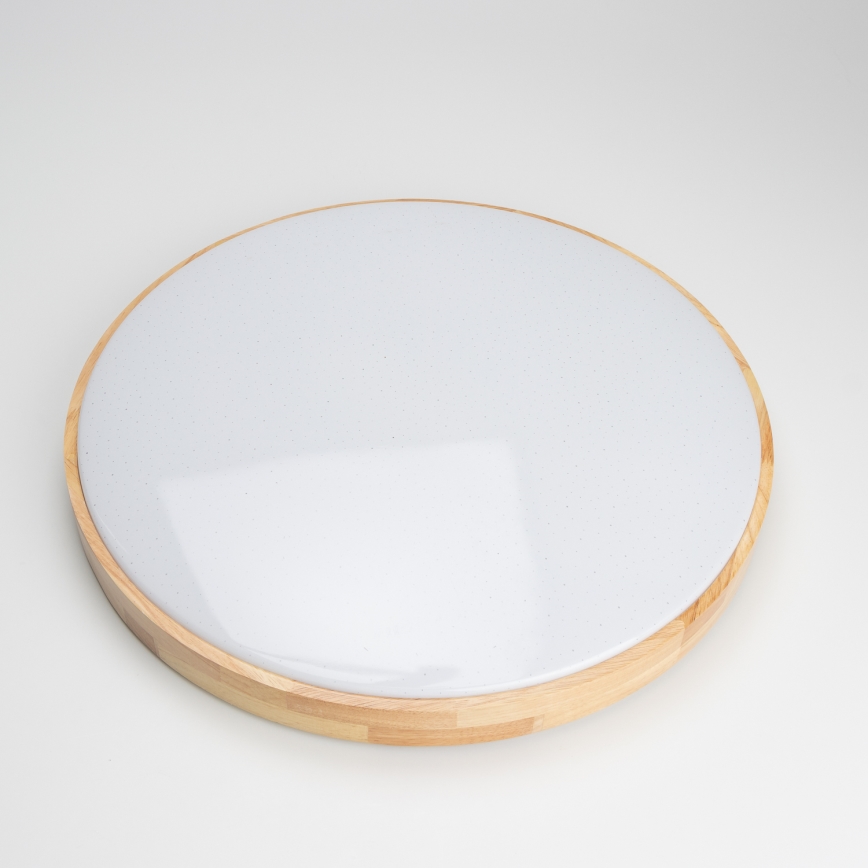 Brilagi - Hämardatav LED-laelamp PINE LED/60W/230V puit, läbimõõt 52 cm 3000-6500K + kaugjuhtimispult