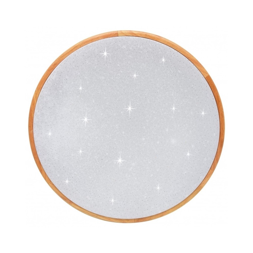 Brilagi - Hämardatav LED-laelamp PINE LED/60W/230V puit, läbimõõt 52 cm 3000-6500K + kaugjuhtimispult