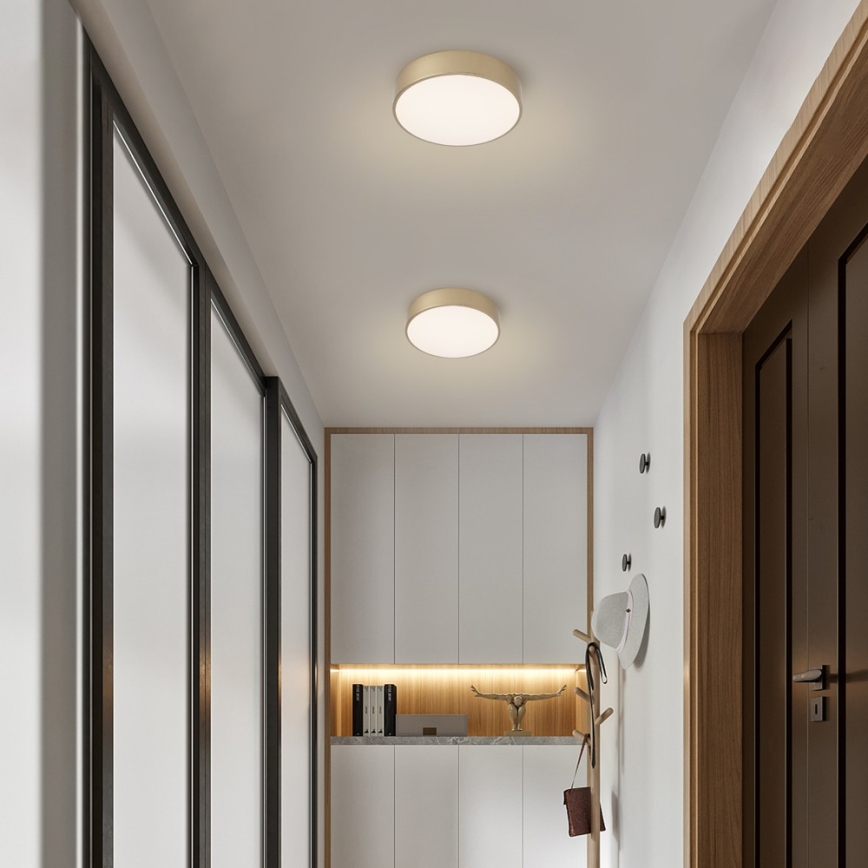 BRILAGI - LED hämardatav laevalgusti POOL LED/24W/230V 3000–6000K läbimõõt 20 cm kuldne + kaugjuhtimispult