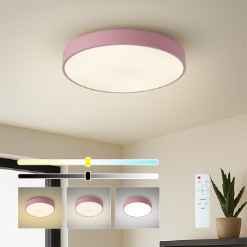 Brilagi - Hämardatav LED-laelamp POOL LED/48W/230V 3000-6000K läbimõõt 40 cm roosa + kaugjuhtimispult