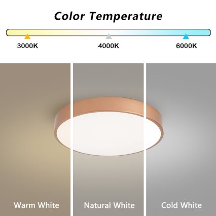 BRILAGI - hämardatav LED-laelamp POOL LED/48W/230V 3000–6000K läbimõõt 40 cm pronks + kaugjuhtimispult
