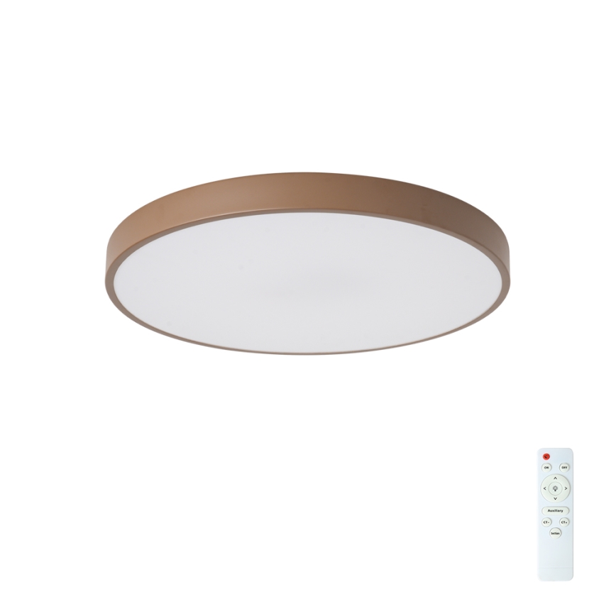 Brilagi - Hämardatav LED-laelamp POOL LED/60W/230V 3000-6000K Ø 50 cm pruun + kaugjuhtimispult