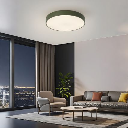 Brilagi - LED hämardatav laelamp POOL LED/60W/230V 3000-6000K läbimõõt 50 cm roheline + kaugjuhtimispult