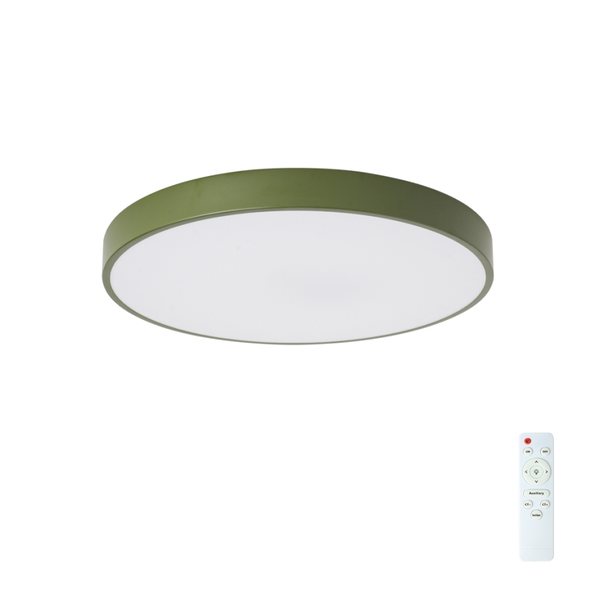 Brilagi - LED hämardatav laelamp POOL LED/60W/230V 3000-6000K läbimõõt 50 cm roheline + kaugjuhtimispult