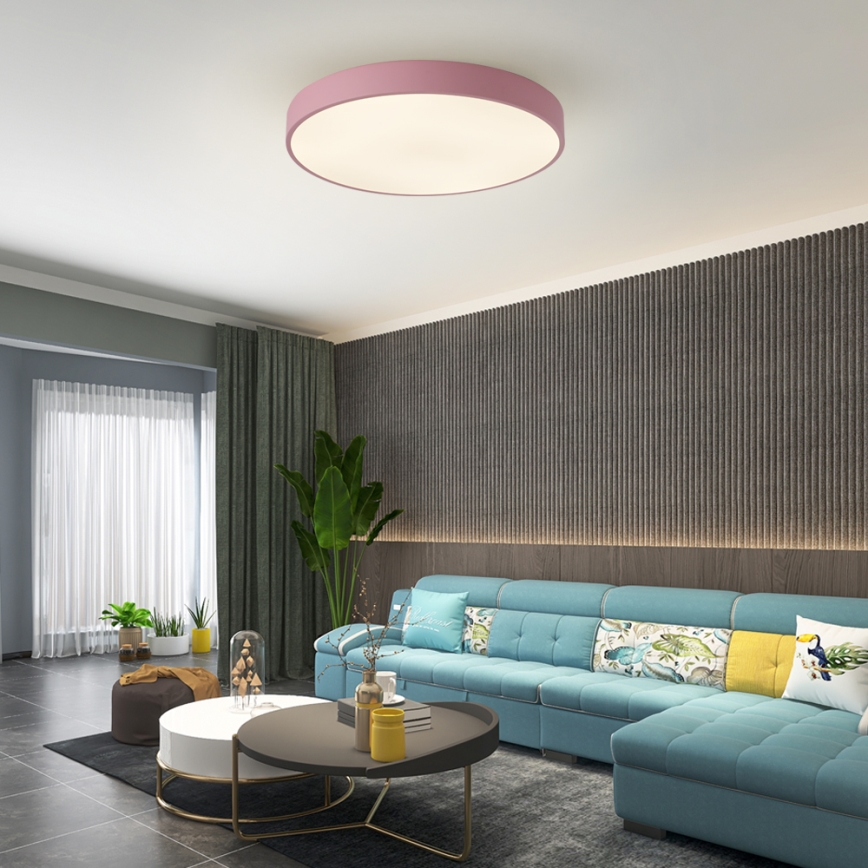 Brilagi - hämardatav LED-laevalgusti POOL LED/60W/230V 3000-6000K läbimõõt 60 cm roosa + kaugjuhtimispult