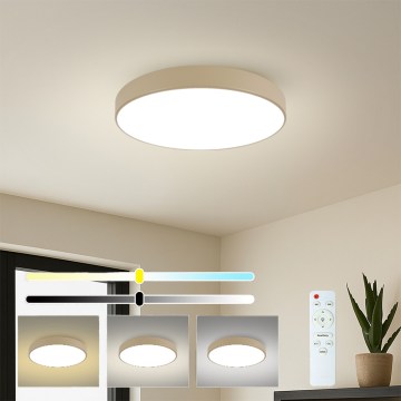 Brilagi - Hämardatav LED-laelamp POOL LED/60W/230V 3000-6000K läbimõõt 60 cm beež + kaugjuhtimispult
