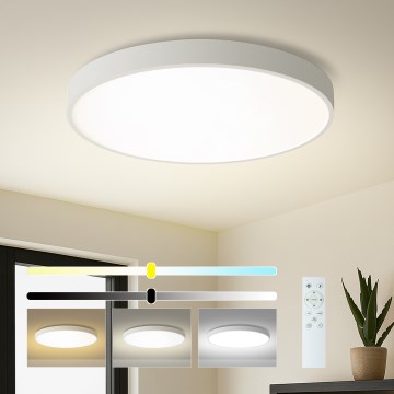 Brilagi - hämardatav LED-laelamp POOL SMART LED/100W/230V 3000-6000K läbimõõt 80 cm Wi-Fi Tuya valge + kaugjuhtimispult