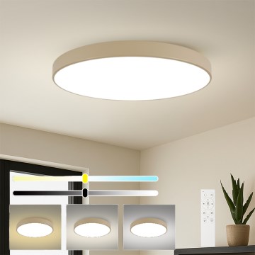 Brilagi - hämardatav LED-laelamp POOL SMART LED/180W/230V 3000-6000K 120 cm beež Wi-Fi Tuya + kaugjuhtimispult
