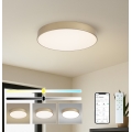 BRILAGI - Hämardatav LED-laelamp POOL SMART LED/60W/230V 3000-6000K läbimõõt 50 cm Wi-Fi Tuya kuldne + kaugjuhtimispult