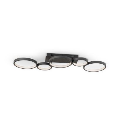 Brilagi - Hämardatav LED-laelamp RINGO LED/34W/230V 3000-6000K 28x84 cm must + kaugjuhtimispult