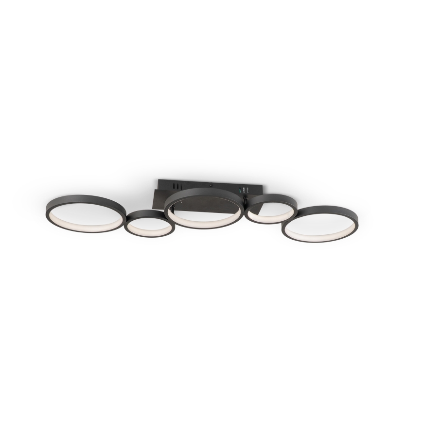 Brilagi - Hämardatav LED-laelamp RINGO LED/34W/230V 3000-6000K 28x84 cm must + kaugjuhtimispult