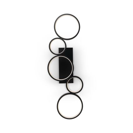 Brilagi - Hämardatav LED-laelamp RINGO LED/34W/230V 3000-6000K 28x84 cm must + kaugjuhtimispult