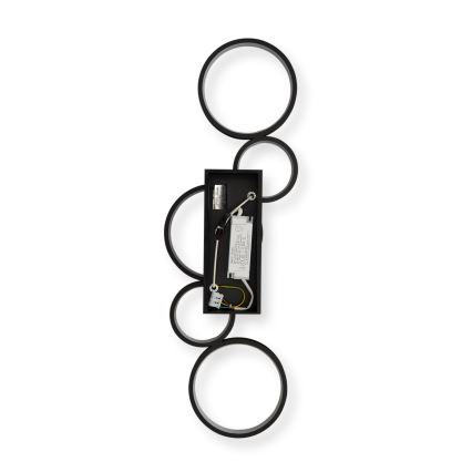 Brilagi - Hämardatav LED-laelamp RINGO LED/34W/230V 3000-6000K 28x84 cm must + kaugjuhtimispult